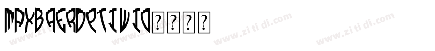 MAXBaerOpti Wid字体转换